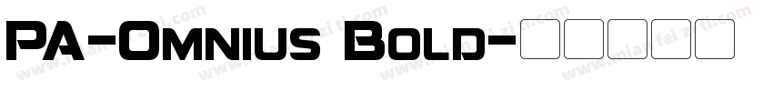 PA-Omnius Bold字体转换